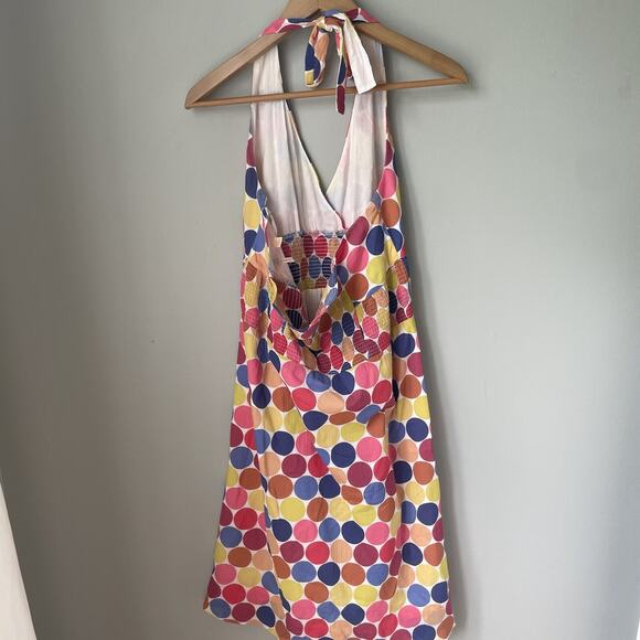Anthropologie Maeve Halter Polka Dot Dress Womens Size 8 Lined‎ - Picture 7 of 10